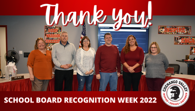 Chenango Valley Recognizes Board of Education 