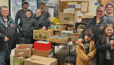 Hillcrest Fire Company Shares Donations from Annual Community Food Drive