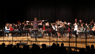 band performing