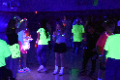 students at glow dance