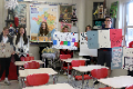 students holding projects
