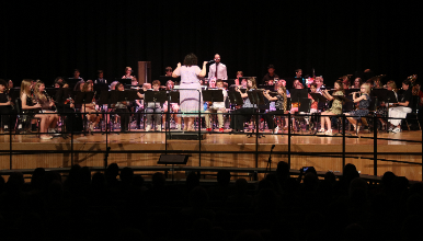 band performing