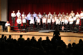 chorus students performing