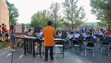 ice cream social and band concert