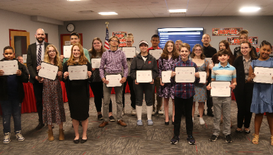 all-county students recognized at board of education meeting