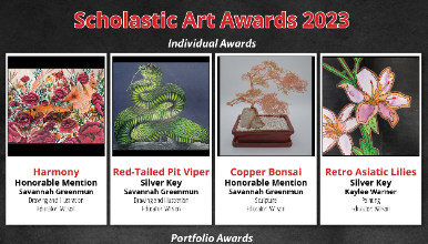 CV Students to Receive Scholastic Art Award Recognitions