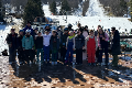 ski club students and supervisors
