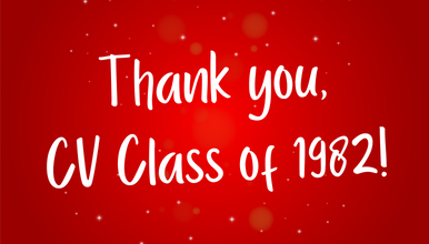 Thank you, C V Class of 1982!