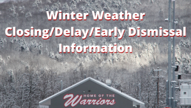 Winter Weather Closing/Delay/Early Dismissal Information