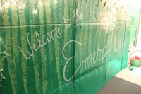 sign that reads welcome to the emerald city