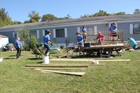 far shot of group working on ramp it up project