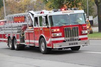 fire truck outside of binghamton fire department