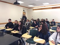 students in class room