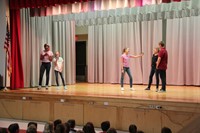 middle school drama club presents play on stage