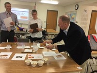 judges testing the grilled cheese sandwiches