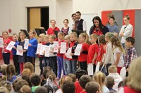 more students reading patriotic poem