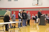 golf team at fall sports awards