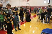 students playing games at spooktacular event