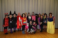 chenango bridge staff dressed up for halloween