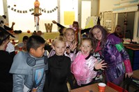 chenango bridge students dressed up for halloween