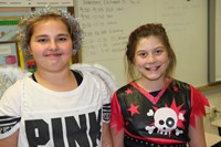 students dressed up for halloween at chenango bridge elementary