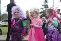 girls dressed as princesses