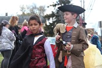 students dressed as vampire and pirate