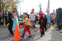students dressed for parade
