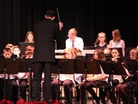 mister hammill conducting seventh and eighth grade band