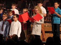 more fourth grade chorus students singing