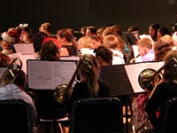 students playing instruments