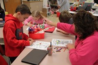 students and staff coloring