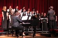 student choir singing at concert