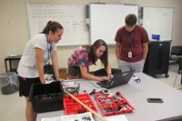 miranda rogers works with group for summer steam