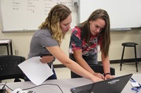 mrs wheeler works with miranda rogers at boces steam.