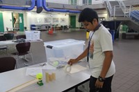student tests project at boces summer steam academy