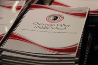 middle school student agenda close up