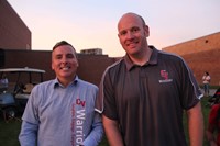 superintendent gill smiles with mister tomm