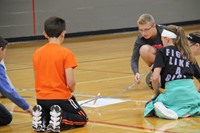 students work intently in writing challenge