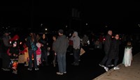 people at trunk or treat event