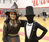 students in costumes