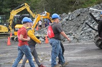 students walking