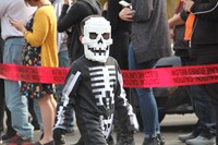 student dressed in halloween costume