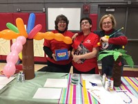 teachers at activity station