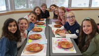 students at cafeteria table