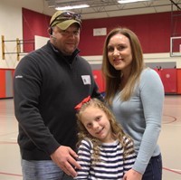 two veterans with student