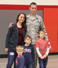 family with veteran
