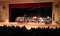 wide shot of seventh and eighth grade band