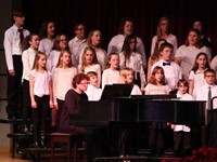 students singing