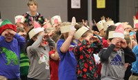 students dancing